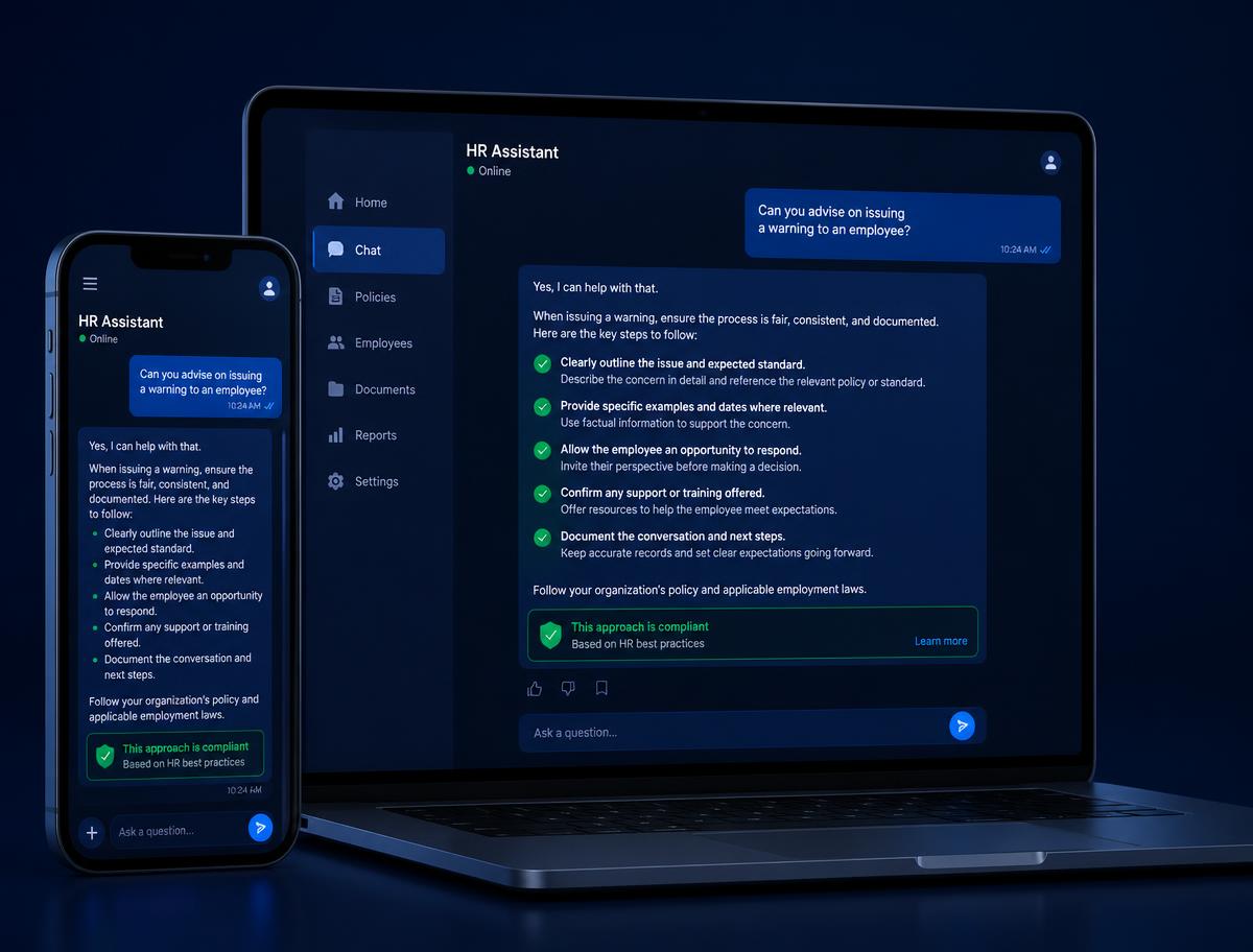 iNRECO Pocket Consultant shown on a phone and laptop